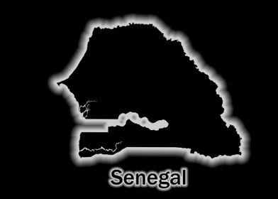 Senegal glow map