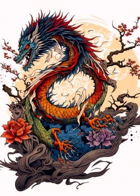 Traditional Japan Dragon