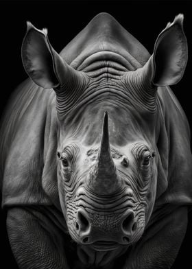 Portrait of a Rhinoceros