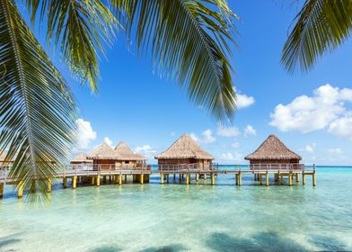 Water bungalows Polynesia