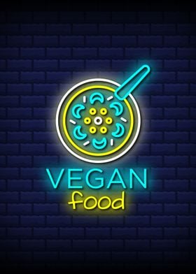 Vegan Food Neon Sign