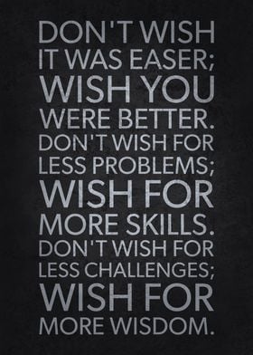 Wish Easier vs Be Better