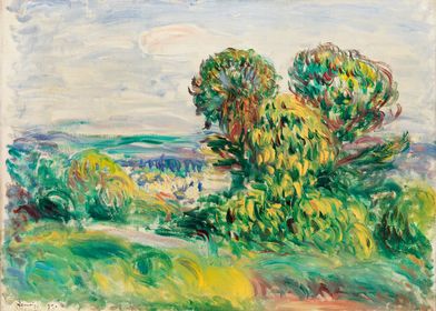 Landscape 1890 by Renoir