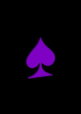 3D Purple Playing Card 