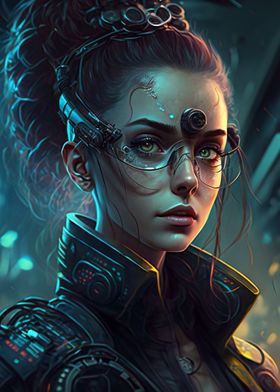 Cyberpunk girl