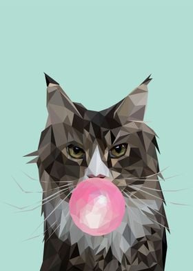 bubblegum animal cat