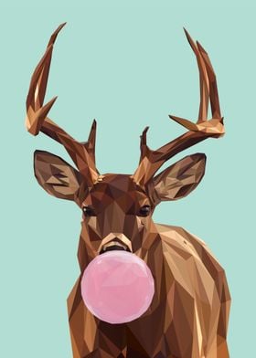 elk bubblegum animal 