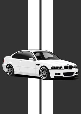 BMW E46 Wall Poster