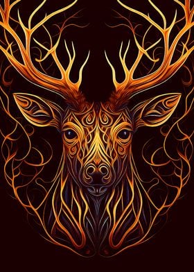 Deer head Fantasy Art 4