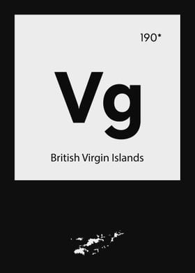 Virgin Islands Country Map