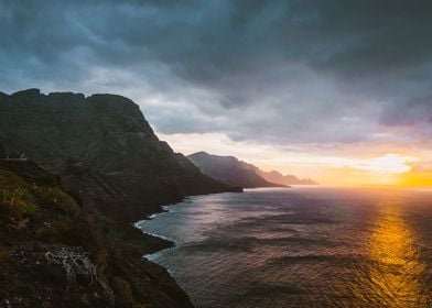 Sunset In Coastal Island