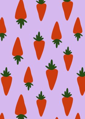 Carrot pattern in purple