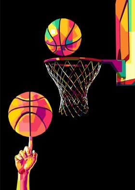 amazing basketball pop art