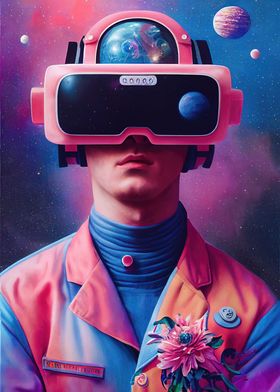 Gaming virtual reality poster - TenStickers