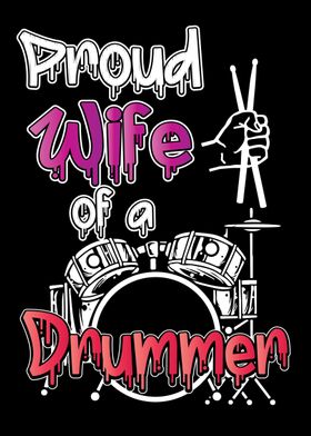 Drummer Wife Gift Drums