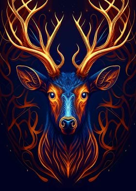 Deer head Fantasy art 6