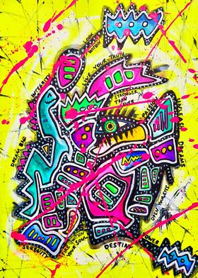Abstract Pop Art Painting
