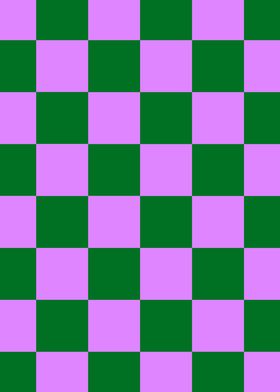 Purple green checkboard