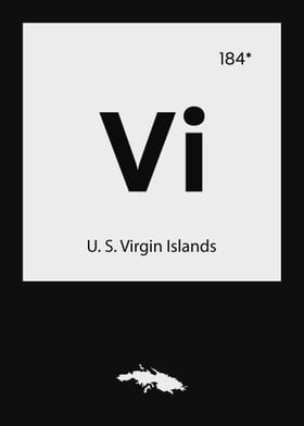 Virgin Islands Country Map