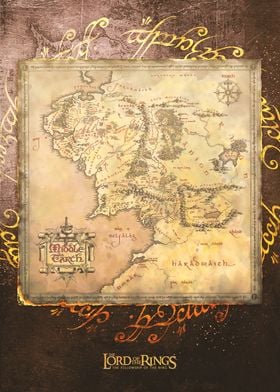 LOTR Middle-Earth Map