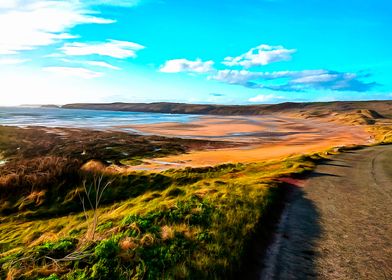 A WINTER BEACH IN WALES