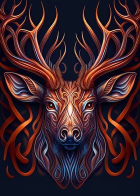 Deer head Fantasy art 8