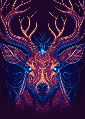 Deer head Fantasy art 9