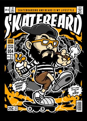 beard skater comic cover