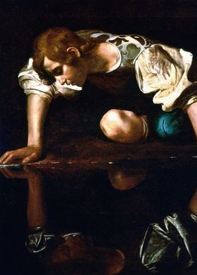 Narcissuss by Caravaggio