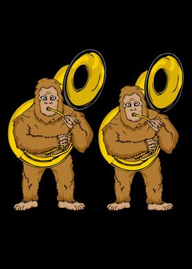 Sousaphone Player Bigfoot