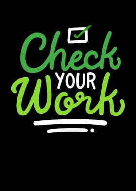 Check Your Work