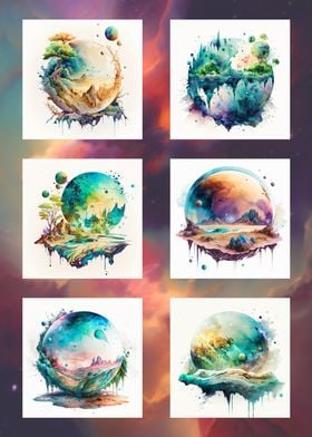 Alien Planets vs5 White