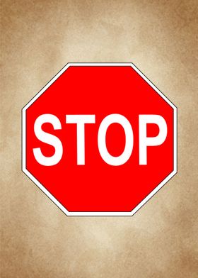 stop Sign vintage 