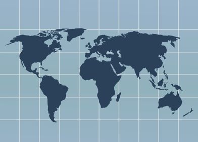 world  map grid