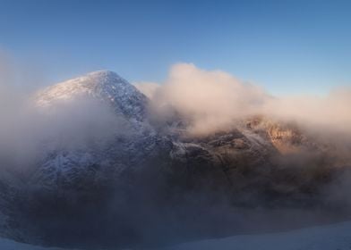 Mountains with clouds