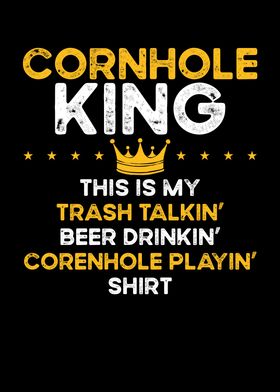 Cornhole king trash talkin