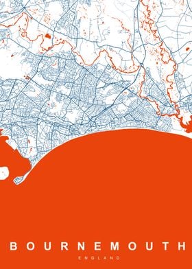 Map BOURNEMOUTH ENGLAND