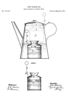 Coffee pots patent