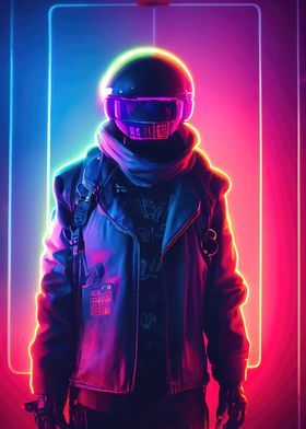 The neon rain