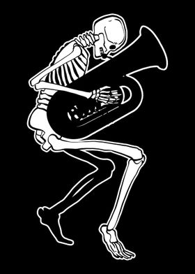 Skeleton Playing Tuba Perf