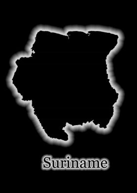 Suriname glow map