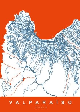 Map VALPARAISO CHILE 