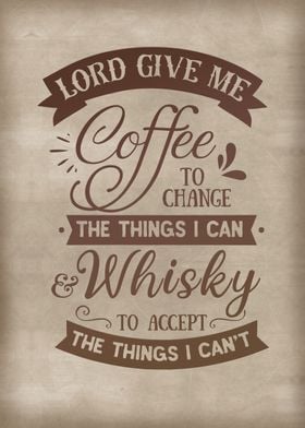 Coffee and whiskey