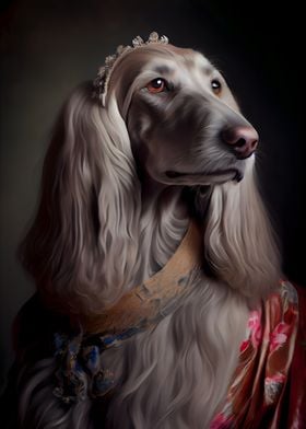 Afghan Hound Portrait