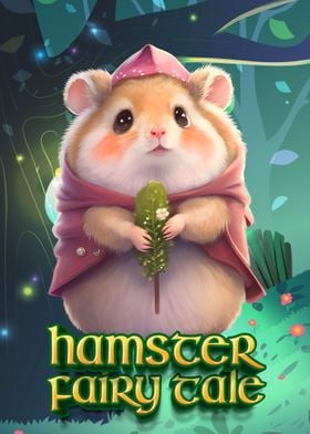 Hamster with bouquet