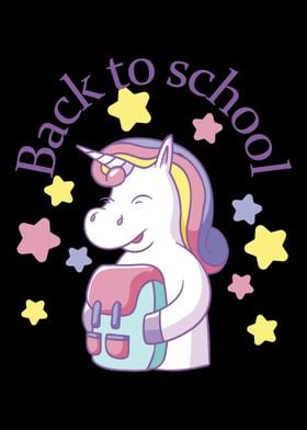 back to school unicorn kid