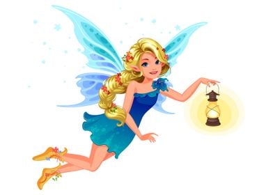 Blue wing fairy