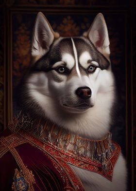 Siberian Husky Portrait