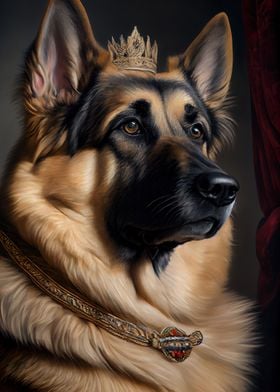 German Shepherd Portrait 