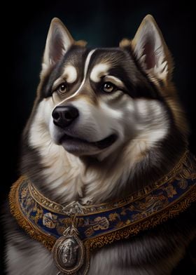 Alaskan Malamute Portrait